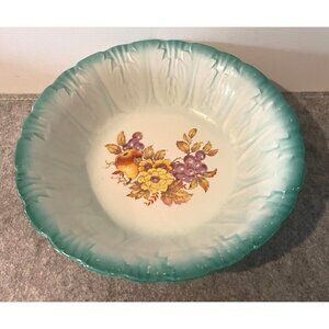 Vintage Homer Lauglin Floral Design Serving Bowl  9"  #2094